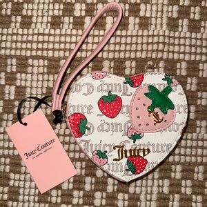 Juicy Couture Heart-Shaped Wristlet - Pink